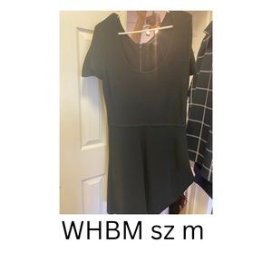 White House Black Market black rubber dress
